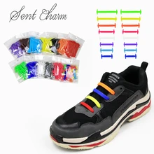 10 компл./упак. 8 Размер креативные ленивые силиконовые Ealistic шнурки для отдыха беговые спортивная обувь со шнурками подходят для всех сезонов