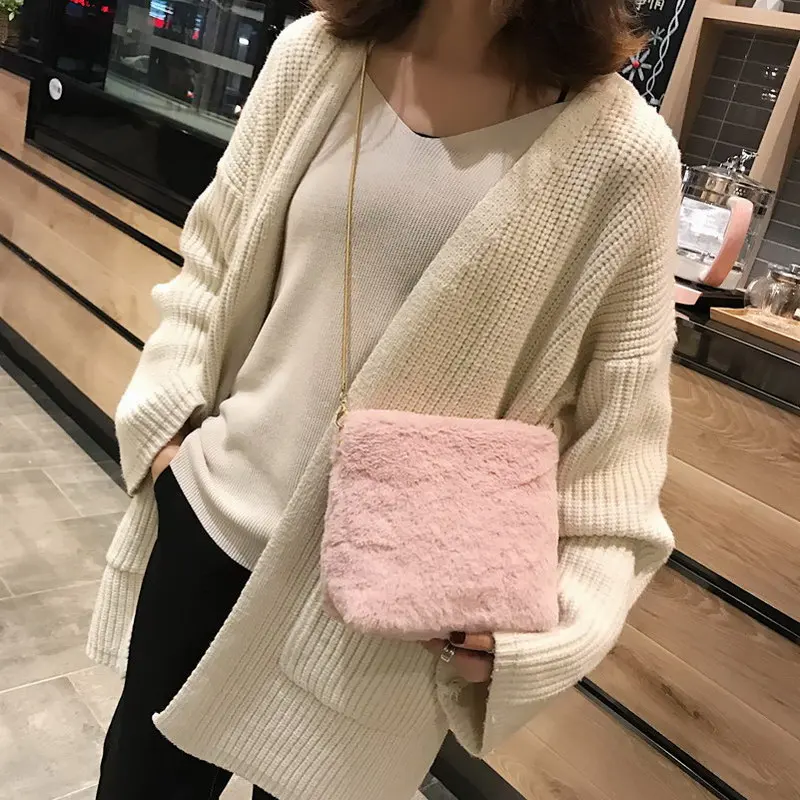 Janespri NEW Women Bags Velour Chain Flap Shoulder Bags for Women Female Messenger Bag Girls Crossbody Bag Handbags Sac A MainIMG_9399 (26)