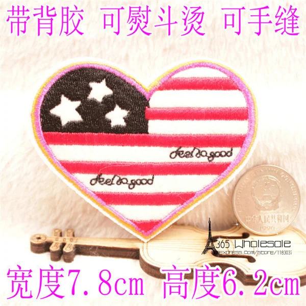 National Flags Iron Cloth Patches - USA 1