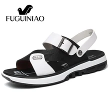 Модные Повседневные Шлепанцы мужские сандалии летние мужские сандалии отдых zapatos hombre пляжная обувь Тапочки Уличная обувь Schuhe Herren на плоской подошве