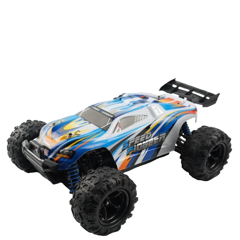 FBIL-2.4GHz 4WD 1/18 высокоскоростной пульт дистанционного управления RC гоночный автомобиль внедорожный грузовик подарок оранжевый - Цвет: Blue