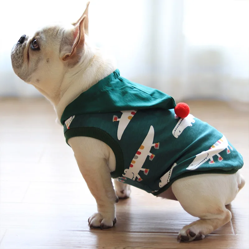 Мягкие домашние животные одежда для собак толстый костюм для собак Французский Бульдог-Мопс одежда для домашних животных для средних и больших собак жилет рубашка Лето Ropa Para Perro