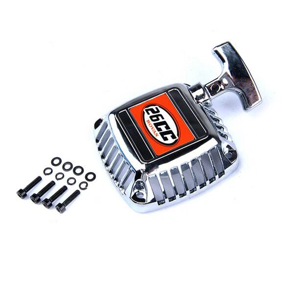 

Free Shipping ROVAN 26CC Engine Pull starter set hand starter set for 1/5 RC Car Baja 5B 67057 Chrome plated pull starter