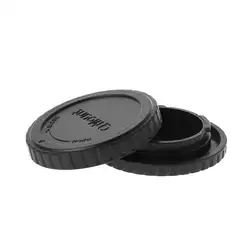 Задняя крышка для объектива Крышка камеры защита от пыли комплект Пластиковый черный для Pentax PK Q