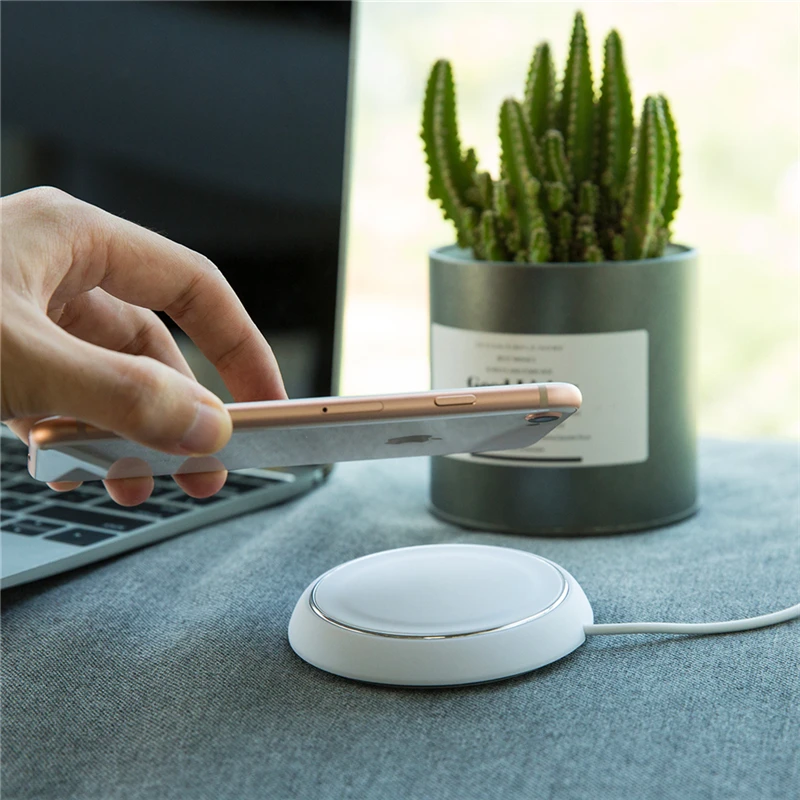 

QI Wireless Charger, ROCK Fast Charging Pad For iPhone X 10 8 Samsung Note 8 S8 Plus S7 S6 Edge Quick Charge Smart USB Dock 5W