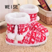 2016 New Knit Wool Soft Warm Winter Plush Slippers Soft Mute Home Slippers Cute Ball Women Slippers High Quality Indoor Shoes