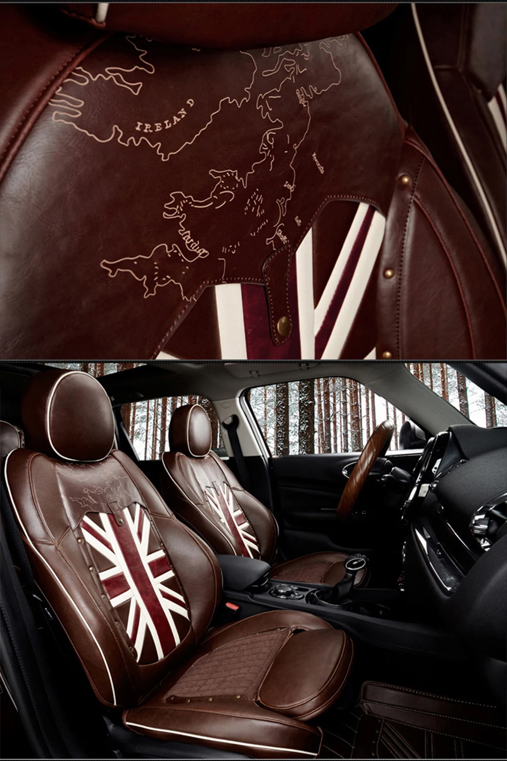 Чехол для автомобильного сиденья кожаные внутренние аксессуары, сиденье украшения протектор Чехлы для Mini Cooper Countryman F60 автомобильные аксессуары
