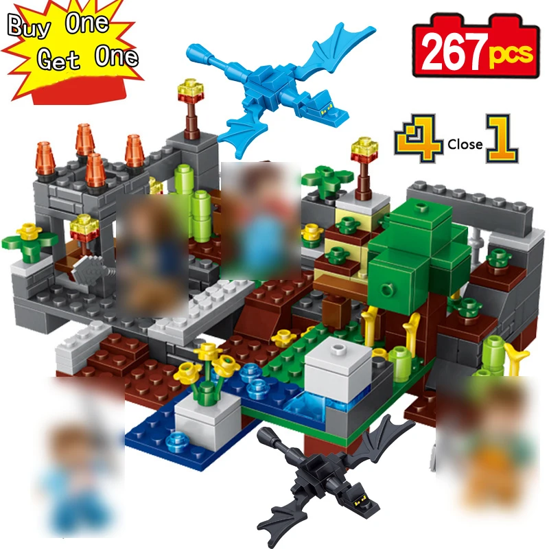 

771pcs 8 in1 Manor Estate House My Worlds model Building Blocks Bricks set Compatible Legoed boys toy for children