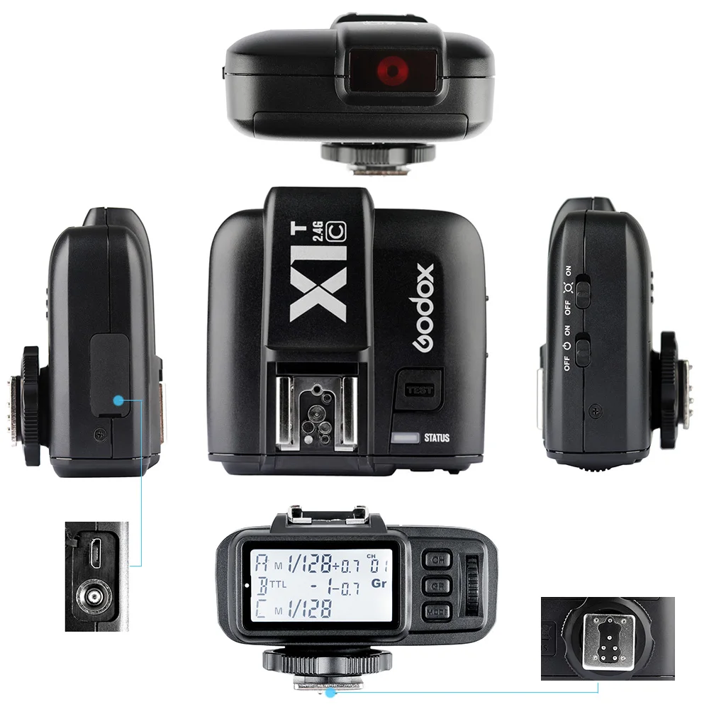 Godox V350C ttl HSS 1/8000 s GN36 0,1~ 1,7 s переработанная камера Speedlite вспышка Встроенная литиевая батарея с X1T-C триггером для Canon