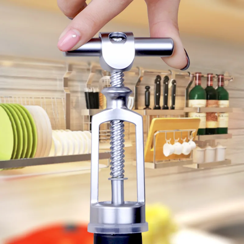 

2017 zinc alloy corkscrew wine opener work economy multifunctional toolbar beer bottle cap opener attacked
