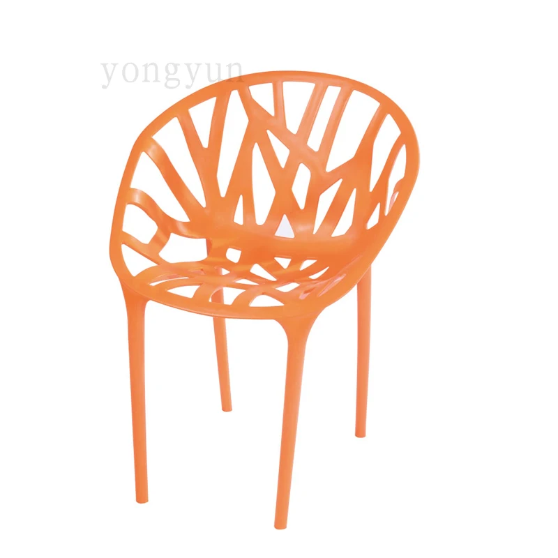 Пластиковый обеденный стул полипропилен стул современный минимализм формы литья стул отдыха стулья