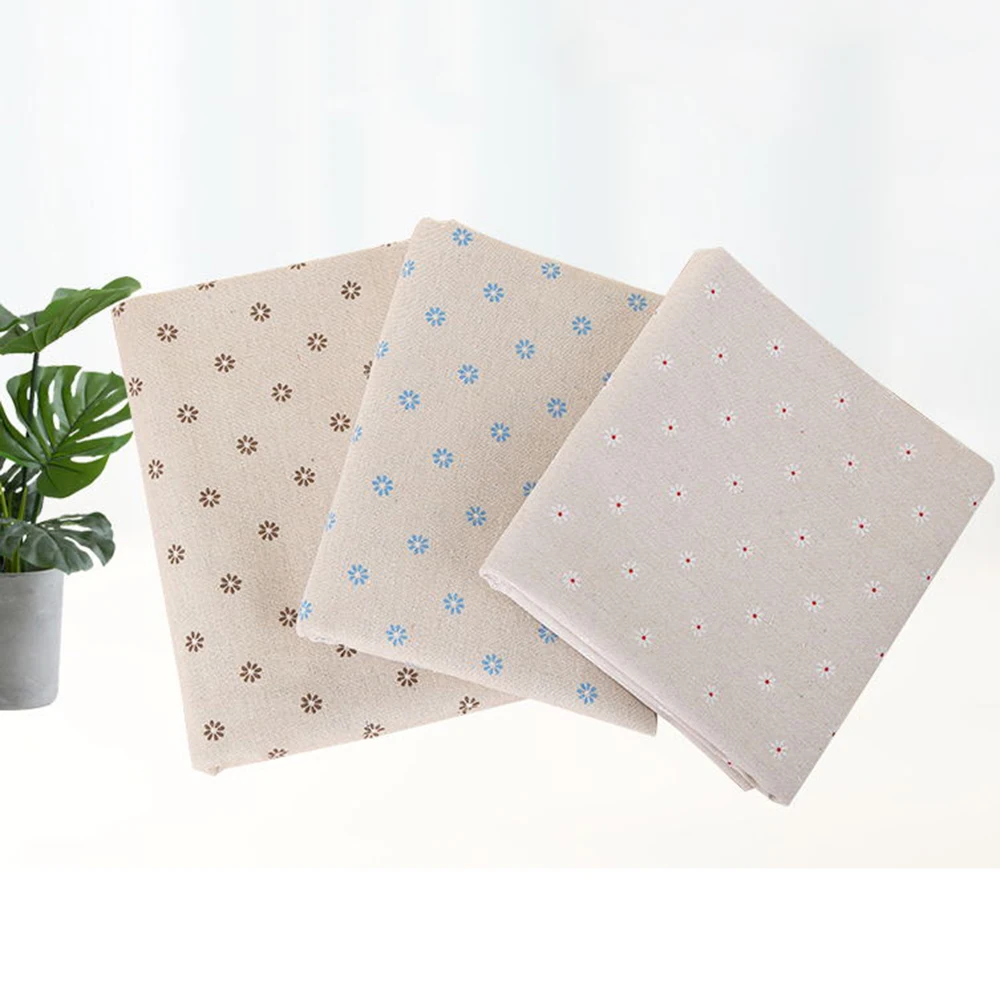 

Lychee Life Floral Print Fabric Linen Fabric Patchwork Cloth DIY Sewing Quilting Material for Clothes Textile 50x150cm