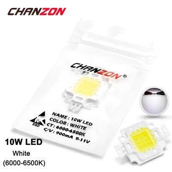 10W LED Light Bulb Lamp White 6000K - 6500K 9-11V 900mA 900-1000LM High Power 10 W Watt Epistar Chip 10Watt Integrated DIY COB