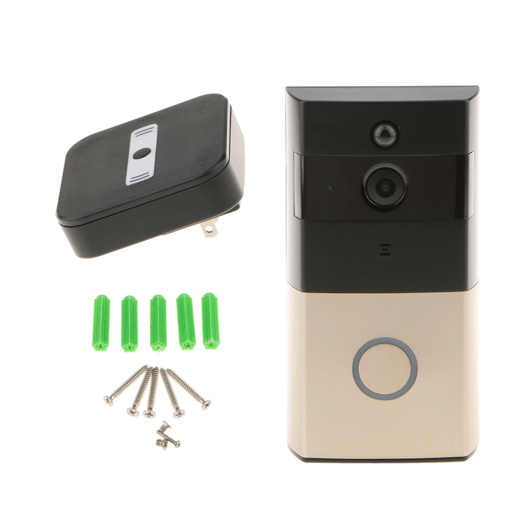 

Wireless WiFi Video Camera 720P Doorbell Door Chime Infrared PIR Motion Detector US