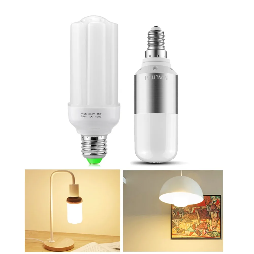 

Real Power No Flashing E27 LED Lamp Bulb 220V 110V Indoor Led E14 Candle Light lampara para leer lampada led comodino Chandelier