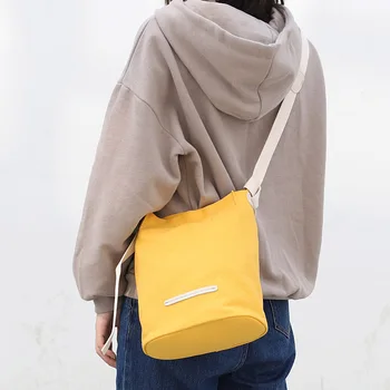 

2020 Women's Bags Large Women Canvas Shoulder Bagss Shopping Tote Crossbody Bagss Purses Candy Color Messenger Bagss