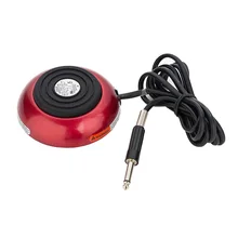 EZ GEM V2 педаль татуировки Переключатель Круглый 360 градусов доступ для стандартной машины питания 1 моно разъем красный черный