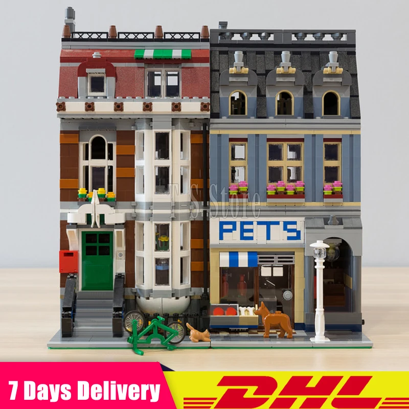 

DHL Clone Legoingly 10218 Pet Shop City Street Model Building Blocks Bricks Figures Modular Set Gift Christmas Gift Toys