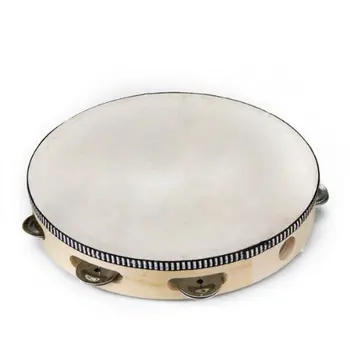

Wholesale 5X 10" Musical Tambourine Drum Round Percussion Gift for KTV Party