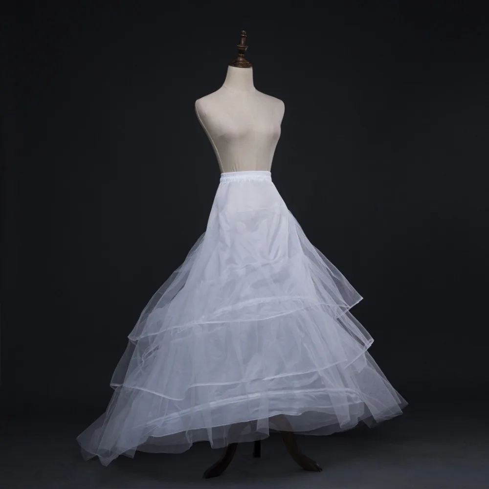 JaneVini 3 Обручи нижняя кринолин длинные Винтаж юбка обруч свадебная для свадьбы платья, нижняя юбки Jupon халат Mariee