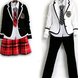Детская школьная форма одежда с длинными рукавами костюм для хора начальной школы форма для учащихся в британском стиле