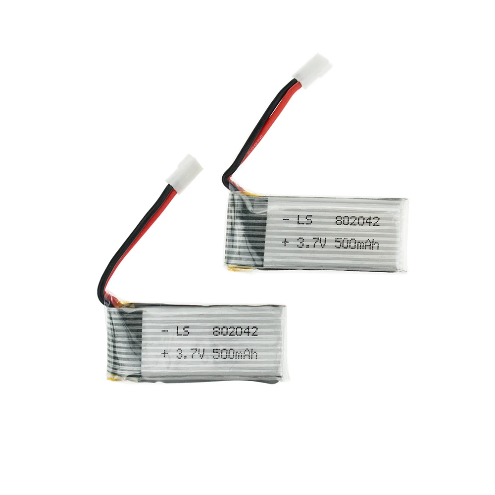 2 шт. 3 7 в 500 мАч 802042 Lipo Батарея для Eachine E50 СИЦ H37 H31 RC запчасти дрона квадрокоптера|lipo