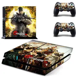 Игры Шестерни of War 3 винил кожи Стикеры чехол для Sony PS4 Игровые приставки 4 и 2 контроллера