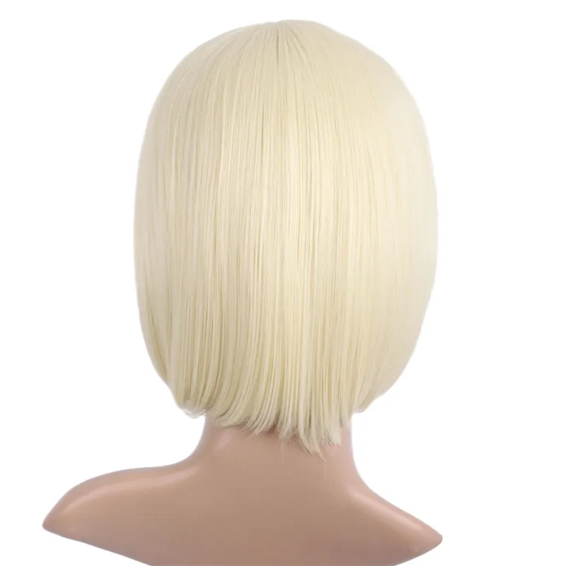 MapofBeauty короткий светло золотой парик Боб 30 см 12 &quotСинтетические парики для