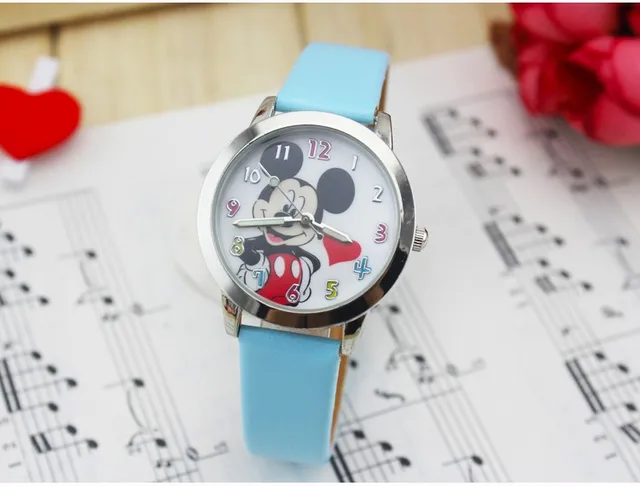 hot sales 3D cartoon Minnie boys girls women watch gifts students small leather hot sales 3D cartoon Minnie boys girls women watch gifts students small leather