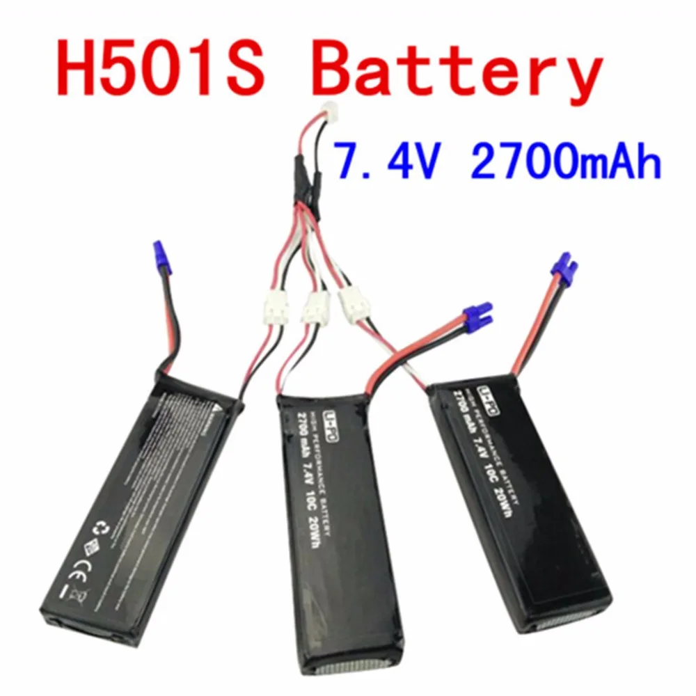 7,4 V 2700mah литиевая батарея для Hubsan H501S H501A H501M H501S pro бесщеточный четырехосевой части самолета БПЛА дистанционного управления батарея