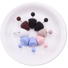 6 пар/лот, Двухсторонние серьги-гвоздики с шариками для женщин, модные женские матовые серьги-гвоздики, ювелирные изделия для девочек