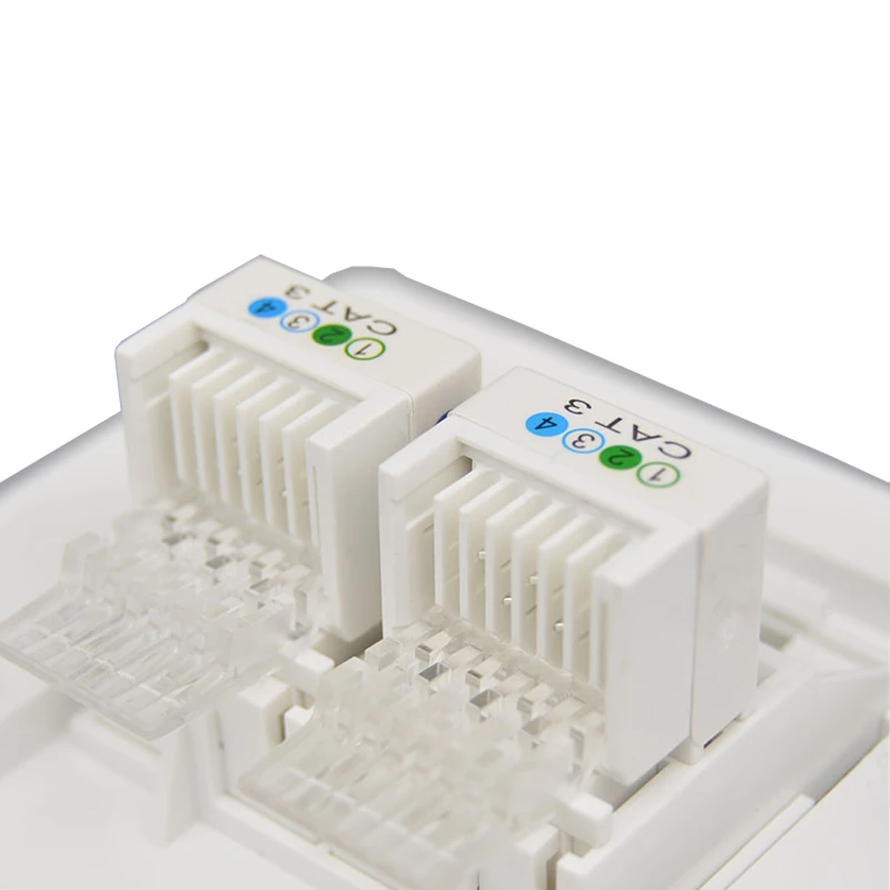 2 Ports CAT3 RJ11 Phone Wall outlet pic 4