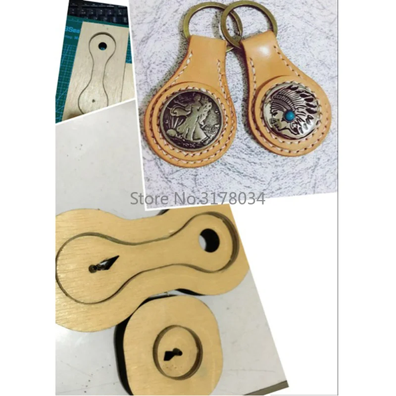 

NewJapan Steel Blade Wooden Die Japanese Blade Key Ring Pendant Leather Craft Punch Hand Tool Cut Knife Mould Sewing Accessories