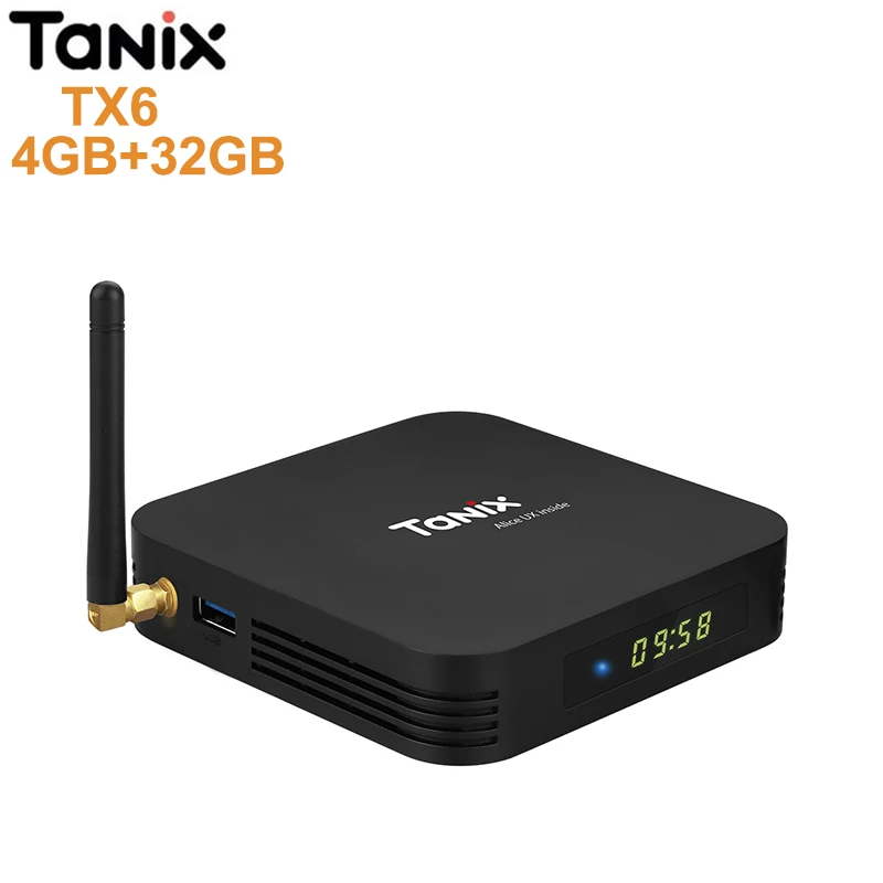 Original Tanix TX6 Smart TV Box Android 9.0 Allwinner H6 4GB 32GB 2