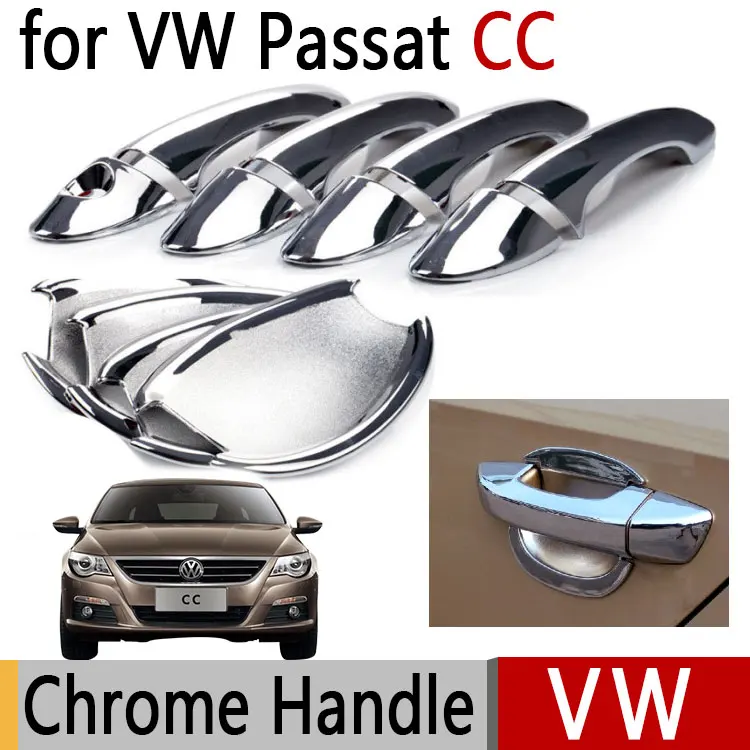 For VW Passat CC Volkswagen Chrome Exterior Door Handles Covers ... For VW Passat CC Volkswagen Chrome Exterior Door Handles Covers ...