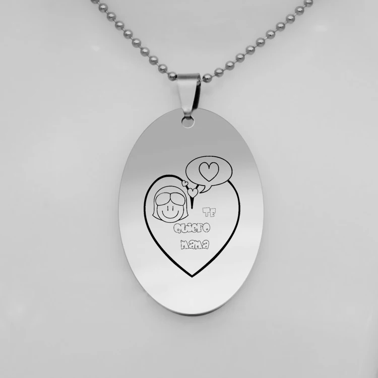 Ожерелье из нержавеющей стали TE QUIERO MAMA ожерелье в форме сердца подарок для матери
