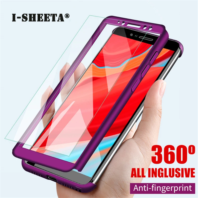 Противоударный жесткий чехол для Xiaomi Redmi S2 6A 6 Pro A2 Lite 5 Plus Note 5A закаленное стекло