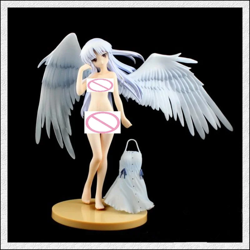 1/8 Масштаб Аниме Angel Beats фигурка Tenshi Tachibana Kanade Angle's Wings белое платье Ver Can Be Off ПВХ сексуальная кукла 20 см