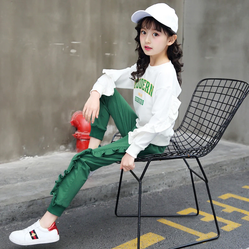 Children Wear Girl Suit 2018 Spring/autumn New Style Korean Casual Fashion  Beautiful Little Girl Sports Suit Birthday Gift - Children's Sets -  AliExpress