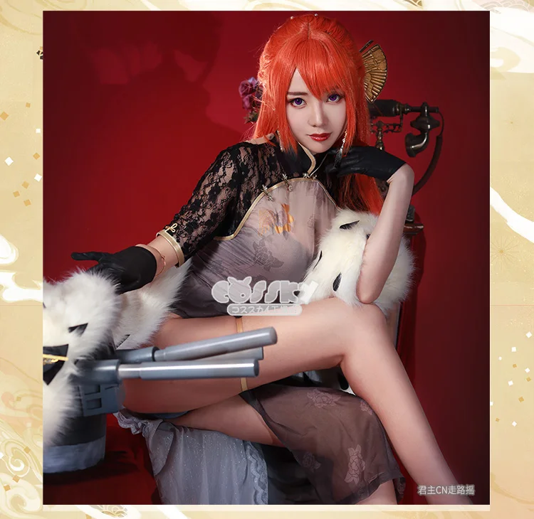 Костюм для косплея по аниме Azur Lane The King Elizabeth Cheongsam Z | Тематическая одежда и