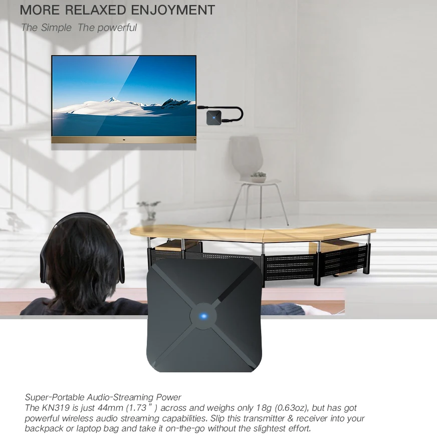 Kebidu 2 в 1 Bluetooth V4.2 передатчик приемник 3 5 мм Беспроводная стерео Музыка Аудио