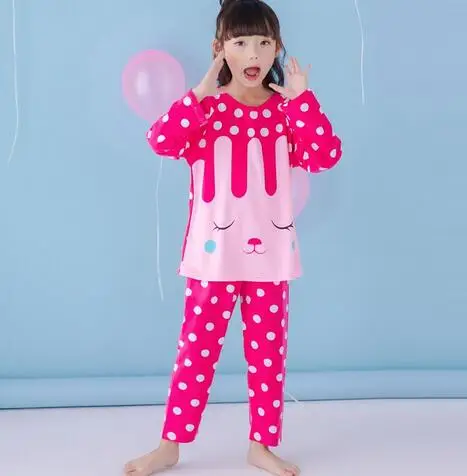 В году, весенне-осенний детский набор одежды принцессы от 2 до 12 лет мальчики девочки топы и брюки хлопок пижамы дети мультфильм пижамы