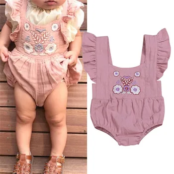 

Baby Bodysuit Newborn Baby Girl Cotton Bodysuit Jumpsuit Clothes Outfits Sunsuit 0-24M Baby Girl Bodysuits Cotton O-neck