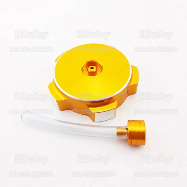 Gold CNC Gas Fuel Tank Cap Cover with Vent Valve For CRF70 XR 50 KLX110 SDG SSR Coolster Pit