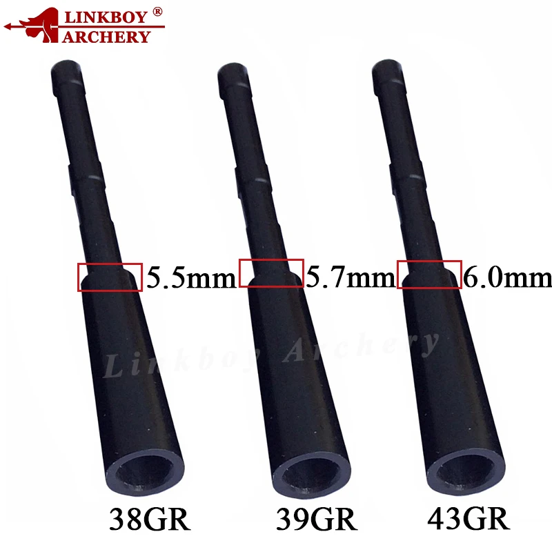 Linkboy Archery 12 шт. 38 39 43GR Алюминиевая Вставка для стрел соединение наконечников