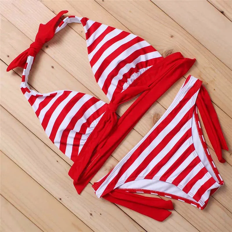 bikini sets for women BANDEA Beach Women Halter Swimsuits Strappy Bikini 2019 Sexy Adjustable Strap Bandage Bikini in Set Sexy Bikini Brand Biquini crochet bikini set