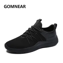 Gomnead/Мужская обувь для бега, уличная дышащая обувь для бега, прогулок, туризма, спортивная обувь, кроссовки для бега, треккинга, Zapatos, черный цвет