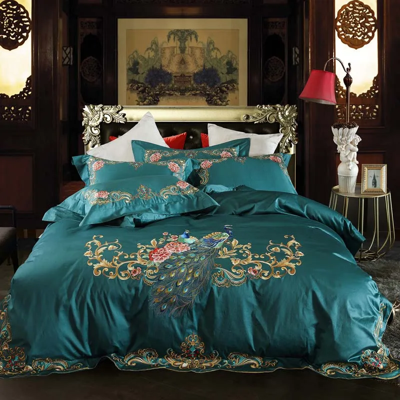 

Chpermore High grade 100% Long-staple cotton Bedding Set Wedding pillow case Bed Sheets Quilt Cover For Twin Queen King Size