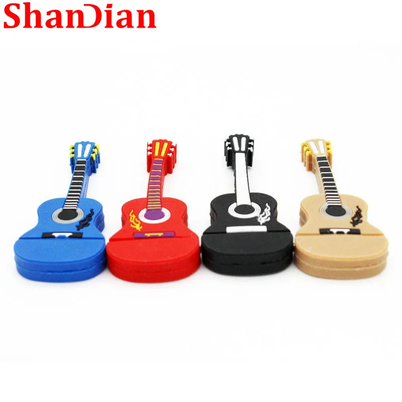 USB флеш накопитель SHANDIAN в форме гитары 64 ГБ/4 ГБ|USB флэш-накопители| |