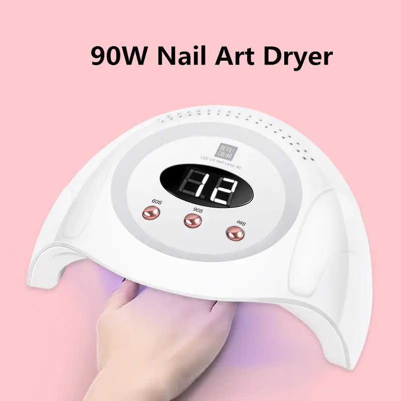 

Manooby LED Nail Lights High Power 90W Induction Nail Phototherapy Lights Nail Light Drying Machines Led Phototherapy Lights